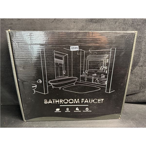 Matte Black Single Lever Basin Faucet for Kitchen and Bathroom with Install Hardware - New