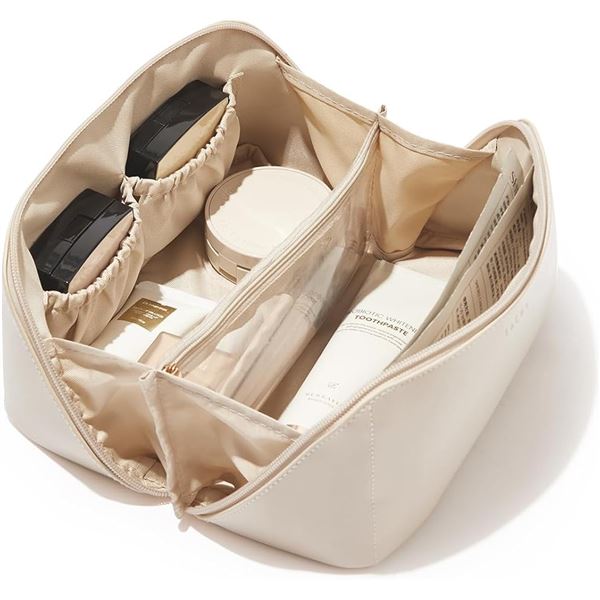 Eachy 10"x5" Travel Makeup/Storage/Craft Bags - Large Capacity Inside! - New