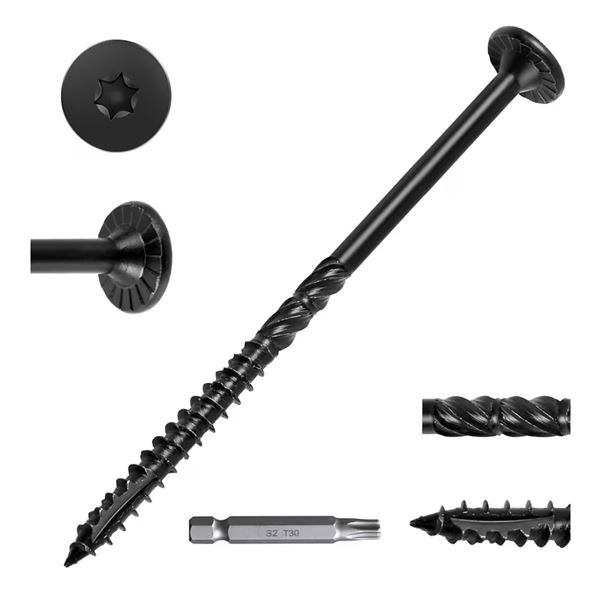 Box of 50PCS 6inch Heavy Duty Stardrive Outdoor Deck Screws with Included Star Bit - New