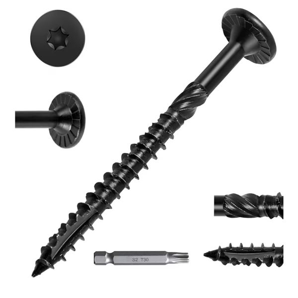 Box of 100PCS 2-7/8inch #14 Heavy Duty Star Drive Outdoor Deck Screws with Included Star Bit - New