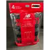 Image 2 :  4-Pack of New Balance Performance Boys Boxer Briefs (Size M) Lightweight/Breathable - New