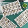 Image 5 : 3-Tier Clear Acrylic Jewelry Organizer Box/Tray for Rings, Necklaces, Earrings - New