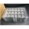 Image 7 : 3-Tier Clear Acrylic Jewelry Organizer Box/Tray for Rings, Necklaces, Earrings - New