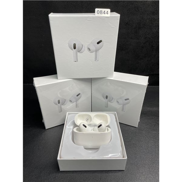 Lot of 3 Pairs Air-Pod Style Wireless Earbuds with Charging Cases - New Sealed!