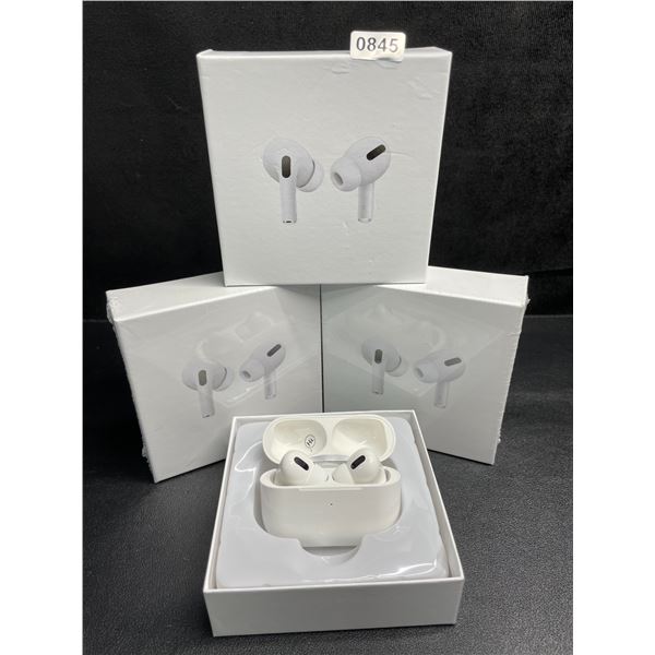 Lot of 3 Pairs Air-Pod Style Wireless Earbuds with Charging Cases - New Sealed!