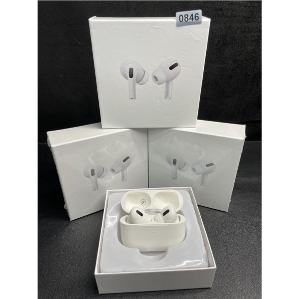 Lot of 3 Pairs Air-Pod Style Wireless Earbuds with Charging Cases - New Sealed!