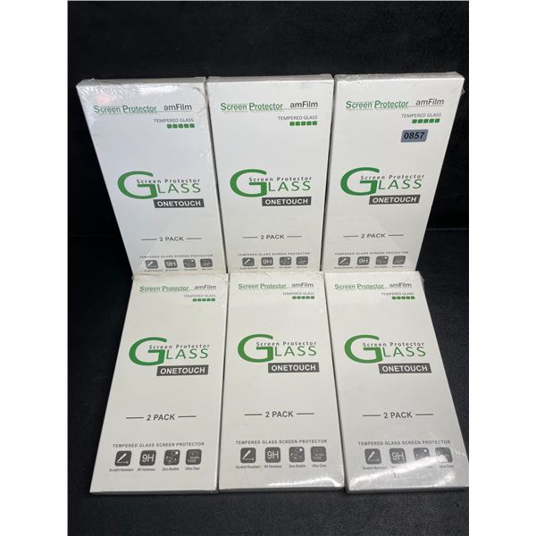 6 Packs of iPhone 15 Pro Max Screen & Camera Lens Protectors (2 Each Per Pack) - New Sealed!