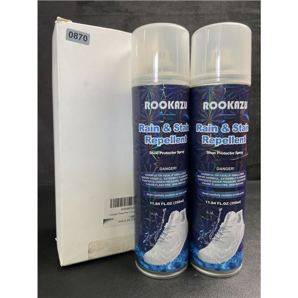 2-Pack Shoe Protector Spray - Rain & Stain Repellent (350ml) For Leather/Suede/Sneakers/Boots - New