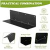 Image 11 : 4-Pack 11" Metal L Brackets for Raised Planters/Flower Boxes - Screws Included - New