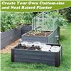 Image 4 : 4-Pack 11" Metal L Brackets for Raised Planters/Flower Boxes - Screws Included - New