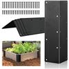 Image 1 : 4-Pack 11" Metal L Brackets for Raised Planters/Flower Boxes - Screws Included - New