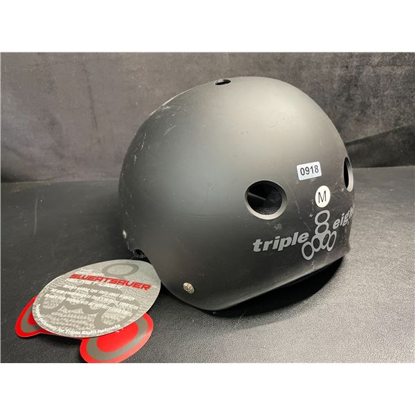 Triple Eight Certified Sweatsaver Bike/Sports Helmet - Size M - Black - New with Tags!