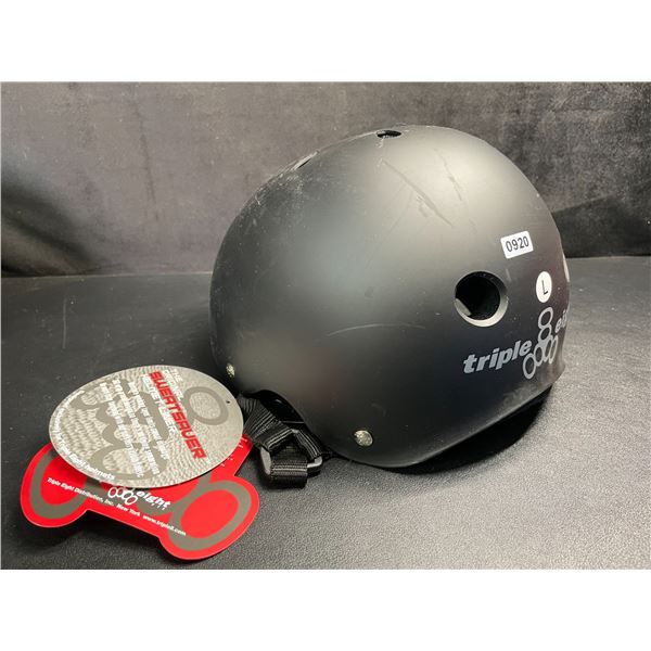 Triple Eight Certified Sweatsaver Bike/Sports Helmet - Size L - Black - New with Tags!