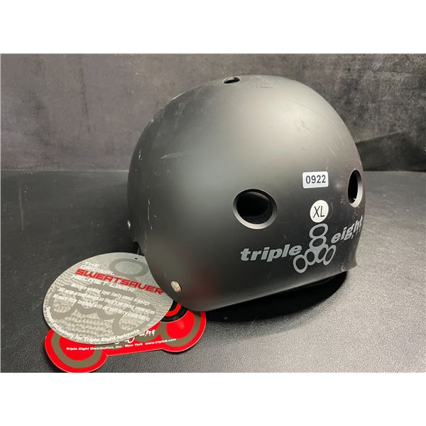 Triple Eight Certified Sweatsaver Bike/Sports Helmet - Size XL - Black - New with Tags!