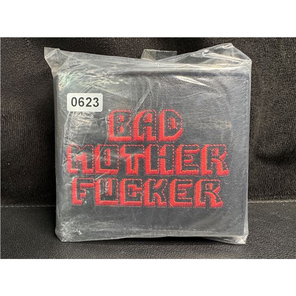 Pulp Fiction Bad Mother Fucker Leather Bifold Letter Printed Wallet - Red - Brand New