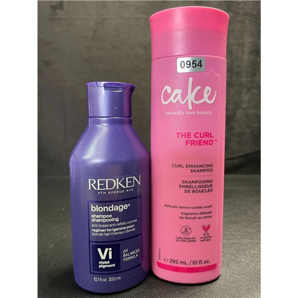 Lot of 2 Shampoos - REDKEN Blondage (300ml) & CAKE Curl Enhancing (295ml) - New