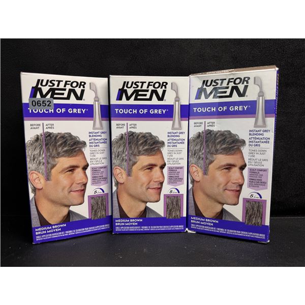 3 Boxes of Just for Men Touch of Grey - Medium Brown Colour - New