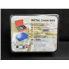 Image 3 : Metal Cash Box/Locking Money Storage Box with 2 Keys - 6-Inch Size (Black) New Sealed