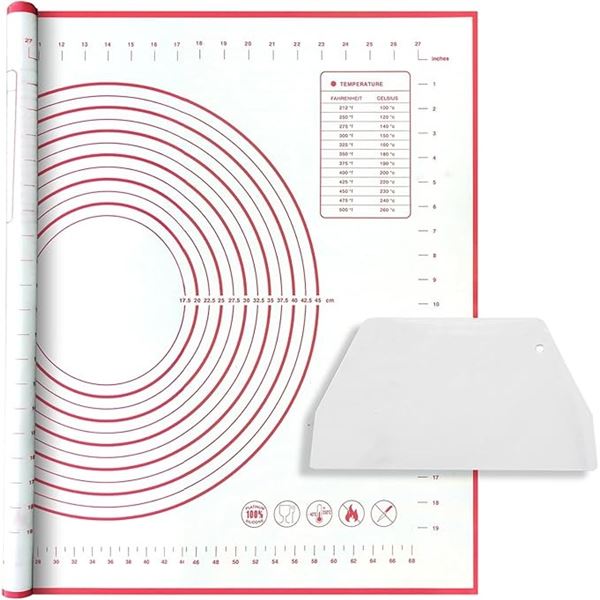 Super Large XL Silicone Kneading Mat/Non-Stick Pastry & Baking Mat (31.5" x 23.6") New