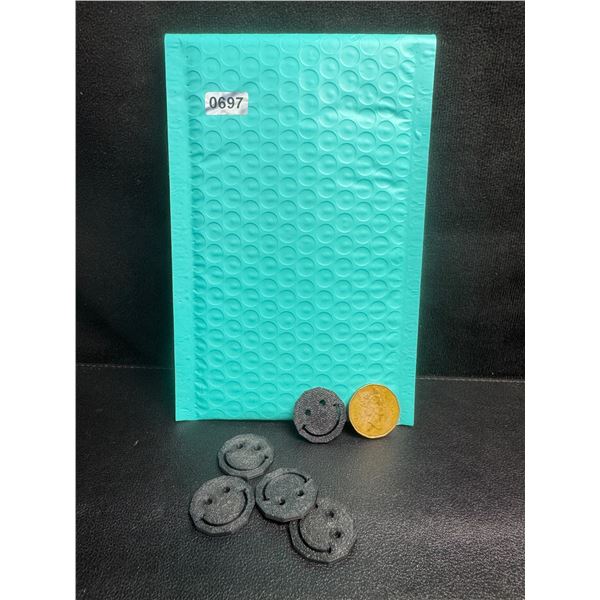 5-Pack of Kart Buddiez Smiley Edition Premium Shopping Cart Tokens - Loonie Size - New