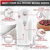 Image 2 : Electric Handheld Kitchen Mixer (400W) 5-Speed Lightweight Mixer w/ Storage Case - Brand New!