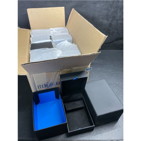 10-Pack Box of Jewelry Storage Boxes/Gift Boxes (2.5" x 3.5") Blue/Black Elegant Design - New
