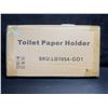 Image 4 : Aesthetic Toilet Paper Holder/Storage for 4 Rolls - Gold - New