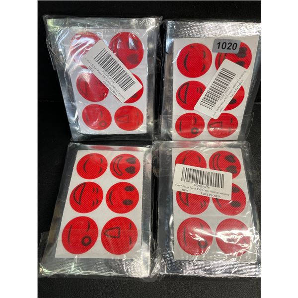 4 Packs (150pcs Each) Mosquito-Repellent Patches/Stickers for Outdoors/Camping/Summer Time - New