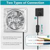 Image 2 : 6-Inch Exhaust Fan with Switch; Powerful/Portable Ventilation Fan - Easy Install/Versatile Use - New