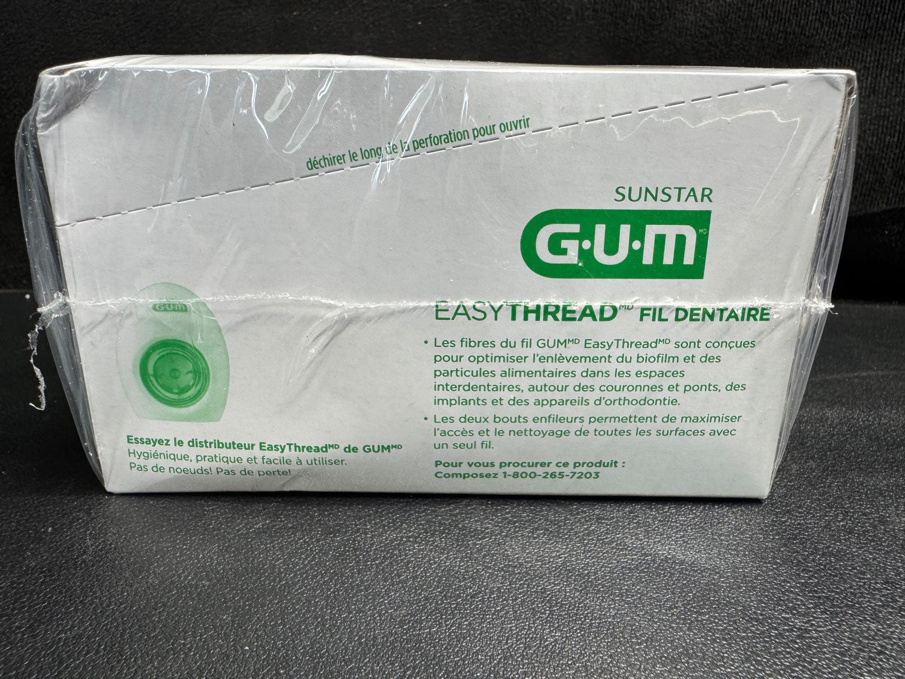 2 Boxes of 50x5 Sachets of GUM Easy Thread Floss Pro Paks - New