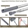 Image 5 : 6PC Telescoping Microfiber Duster Kit with Extension Pole (Extends from 30"-100") - New!