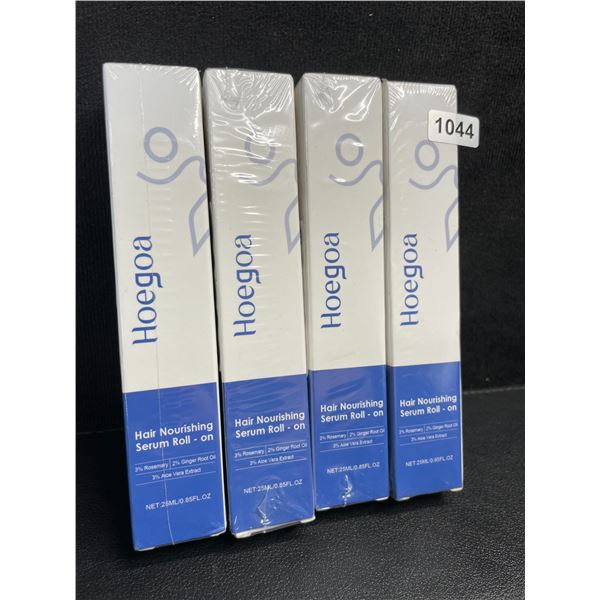 4 Boxes of Hoegoa Roll-On Hair Nourishing Serums (25ml) Nourishing Scalp/Hair Treatment - New