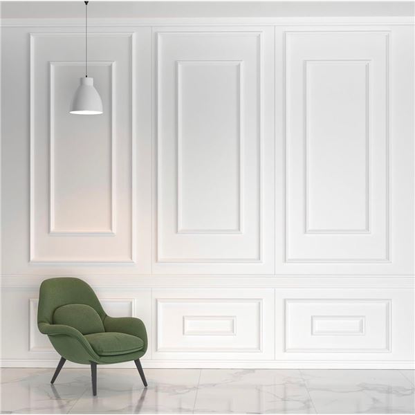 3 Set (3 Up and 3 Down) of Peel and Stick Wall Moulding Wainscoting Trim - New