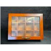 Image 5 : Wooden Multi Compartment Box with Acrylic Lid for Tea or Jewellery - New