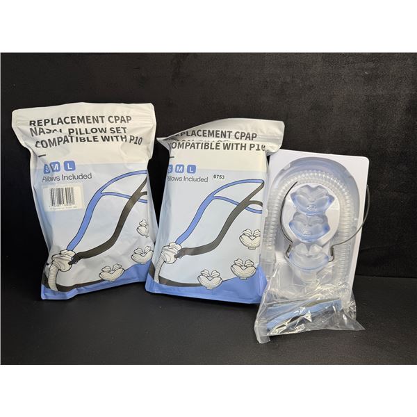 2 Sealed Replacement CPAP Nasal Pillow Sets Size Large - New
