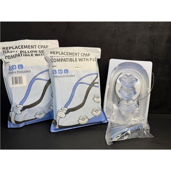 2 Sealed Replacement CPAP Nasal Pillow Sets Size Large - New