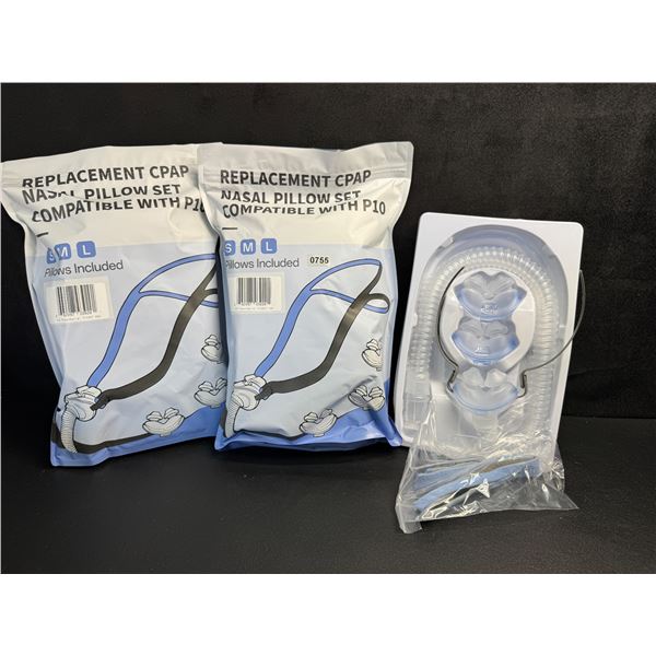 2 Sealed Replacement CPAP Nasal Pillow Sets Size Large - New