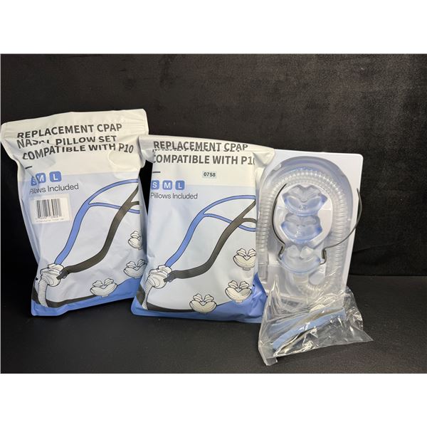 2 Sealed Replacement CPAP Nasal Pillow Sets Size Large - New