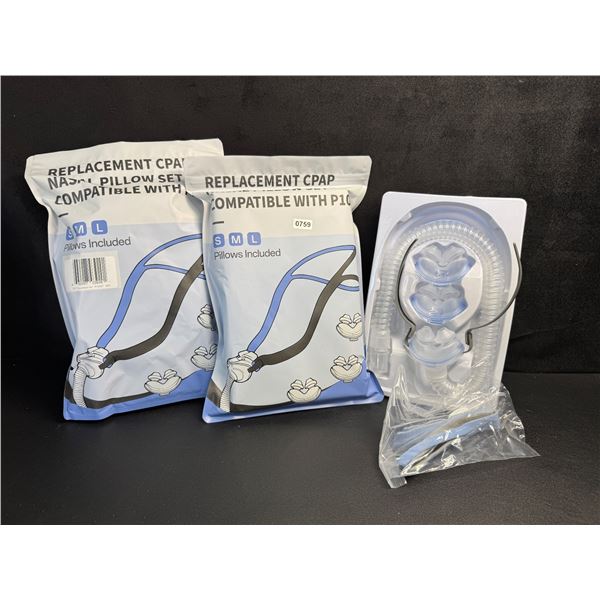 2 Sealed Replacement CPAP Nasal Pillow Sets Size Large - New