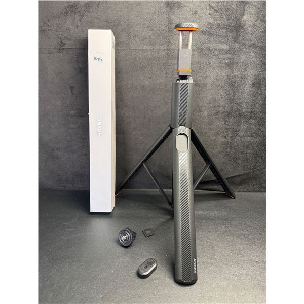 71" Extendable Tripod/Selfie Stick with Bluetooth Remote; Compact/Easy-Fold Case Design - New