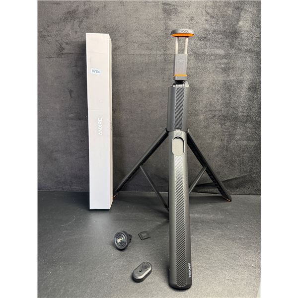 71" Extendable Tripod/Selfie Stick with Bluetooth Remote; Compact/Easy-Fold Case Design - New