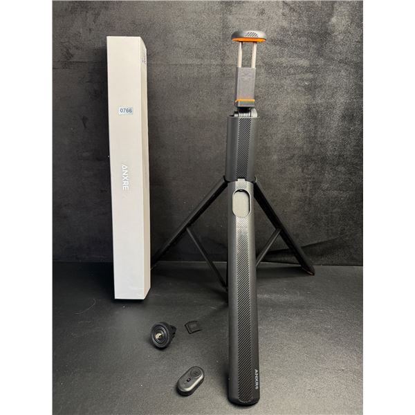 71" Extendable Tripod/Selfie Stick with Bluetooth Remote; Compact/Easy-Fold Case Design - New