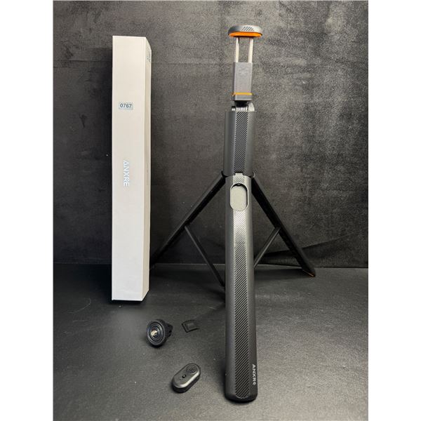 71" Extendable Tripod/Selfie Stick with Bluetooth Remote; Compact/Easy-Fold Case Design - New