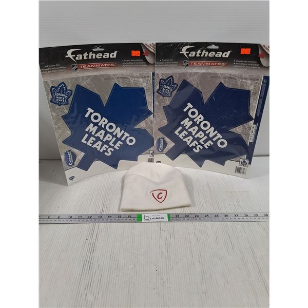 (2) Toronto Maple Leaf Fatheads, Tuque