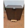 Image 1 : * Sunar Metal 2-Shelf Cabinet - Cannot Ship - Dolly Not Included