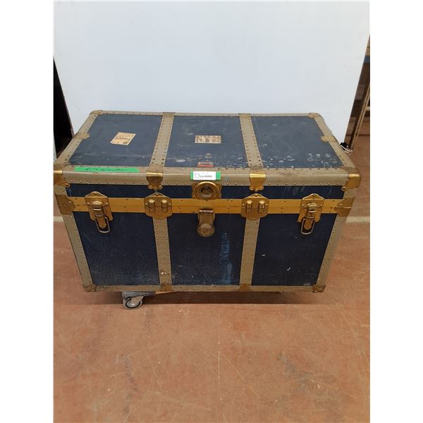 * Vintage Eatonia Metal Storage Chest - Cannot Ship, Dolly Not Included