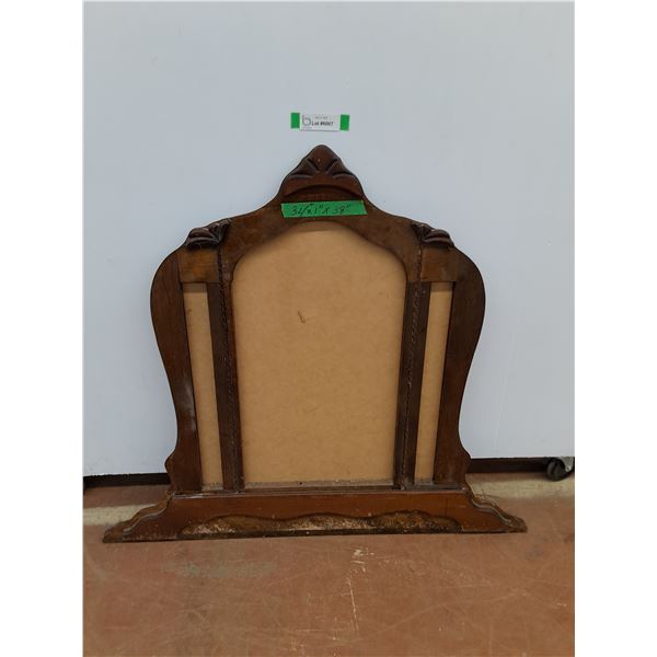 * Vintage Wooden Frame Support for Dresser Mirror - Cannot Ship