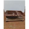 Image 4 : * Cast Iron Double Kitchen Sink w/Sealed Faucet - Cannot Ship, Dolly Not Included