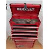 Image 3 : * Mastercraft Locking Metal 2-Piece Rolling Tool Cabinet w/Keys - Cannot Ship