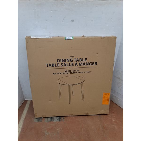 * NIB Axel White Dining Table - Cannot Ship